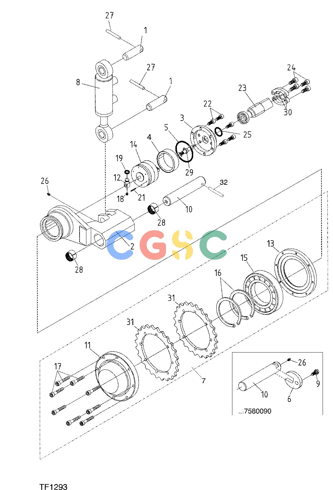 约翰迪尔零件查询758 ATT - ATTACHMENTS ENGINE MEASURING WHEEL F056078 11 24 TF1293 [TF1293]EPC John Deere online