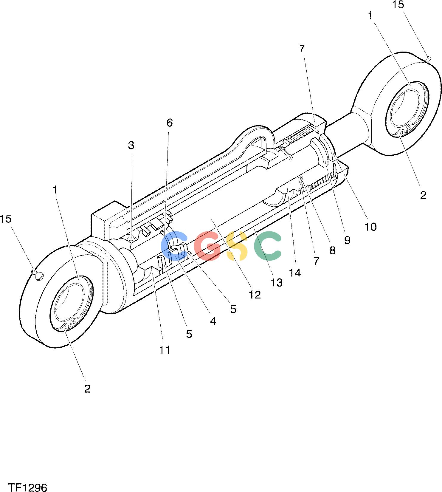 约翰迪尔零件查询758 ATT - ATTACHMENTS ENGINE CYLINDER, FEED ROLLS F056078 11 26 TF1296 [TF1296]EPC John Deere online