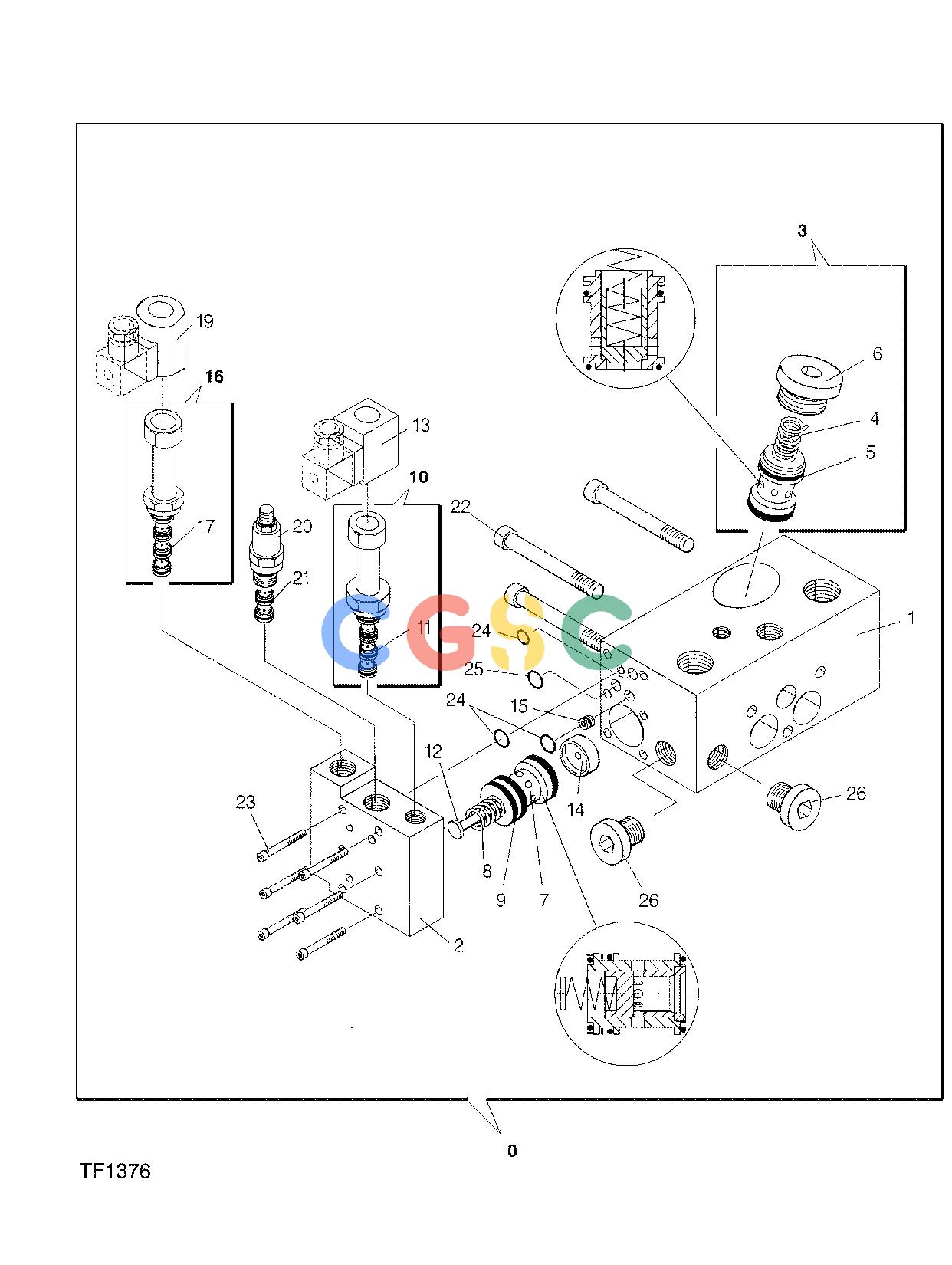 约翰迪尔零件查询758 HD - ATTACHMENTS ENGINE BLOCK, SAW F059285 11 62 TF1376 [TF1376]EPC John Deere online