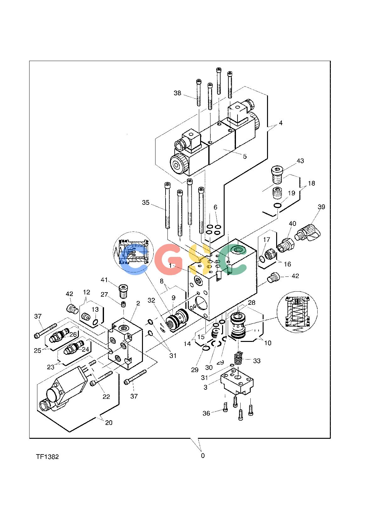 约翰迪尔零件查询758 HD - ATTACHMENTS ENGINE BLOCK, PRESSING F059285 11 70 TF1382 [TF1382]EPC John Deere online