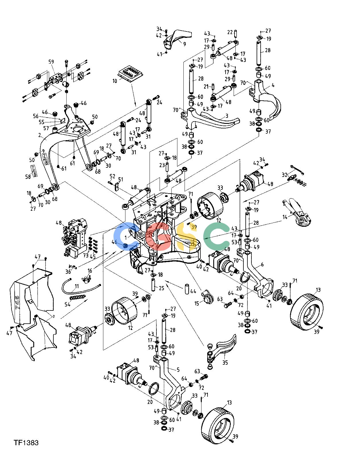 约翰迪尔零件查询745 ATT - ATTACHMENTS ENGINE HARVESTER HEAD 745 F045006 11 2 TF1383 [TF1383]EPC John Deere online