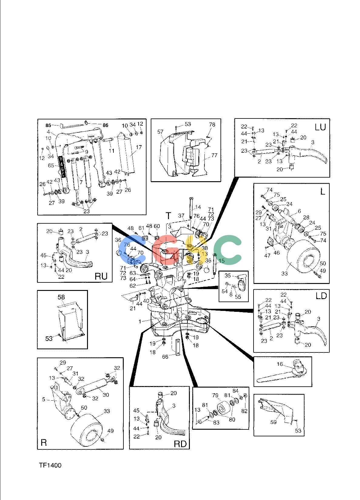 约翰迪尔零件查询746C ATT - ATTACHMENTS ENGINE HARVESTER HEAD 746C F048249 11 2.1 TF1400 [TF1400]EPC John Deere online
