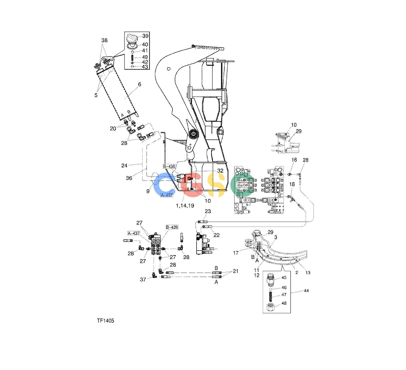 约翰迪尔零件查询746C ATT - ATTACHMENTS ENGINE PAINT MARKING DEVICE F048249 11 64.1 TF1405 [TF1405]EPC John Deere online
