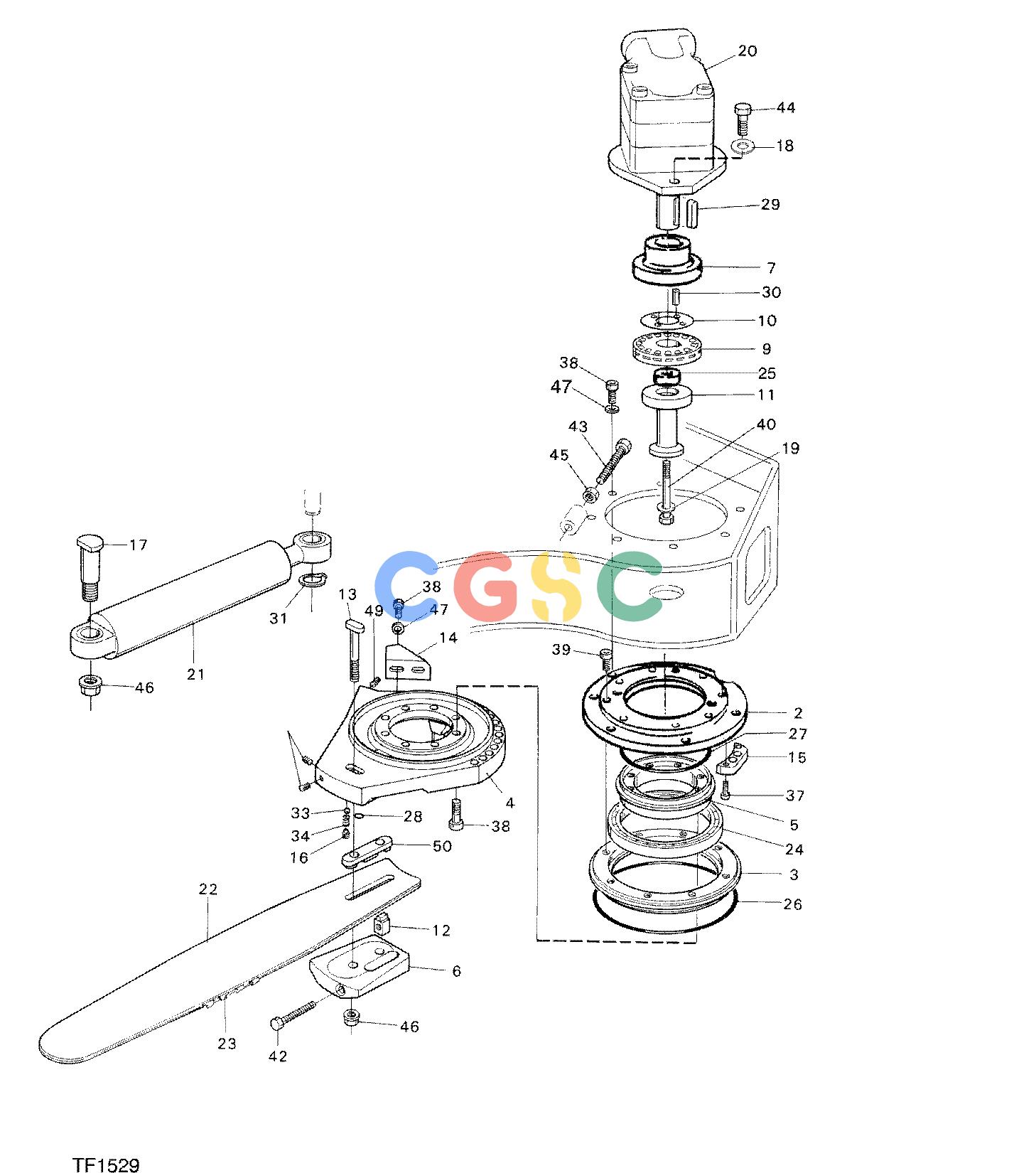 约翰迪尔零件查询746C ATT - ATTACHMENTS ENGINE SAW TRANSMISSION F048249 11 6.1 TF1529 [TF1529]EPC John Deere online