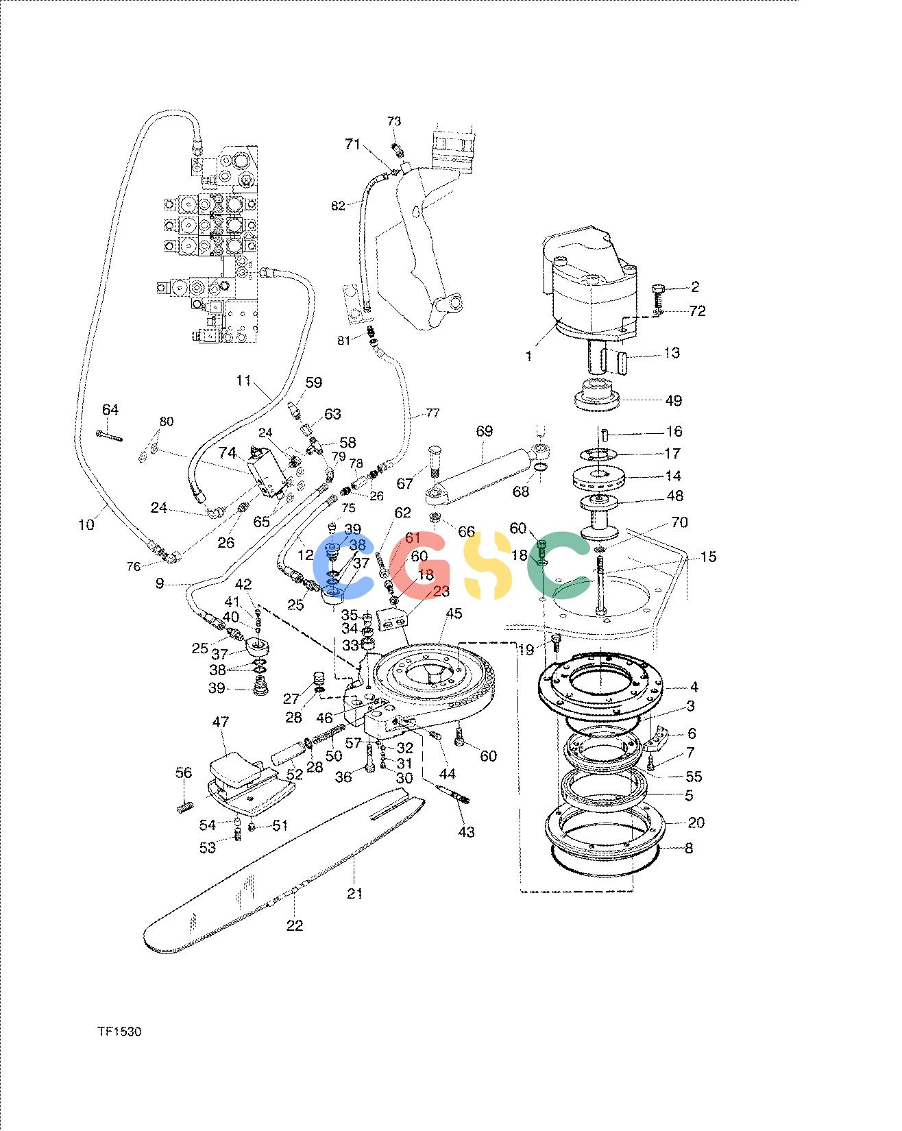 约翰迪尔零件查询746C ATT - ATTACHMENTS ENGINE CHAIN TIGHTENER F048249 11 8.1 TF1530 [TF1530]EPC John Deere online