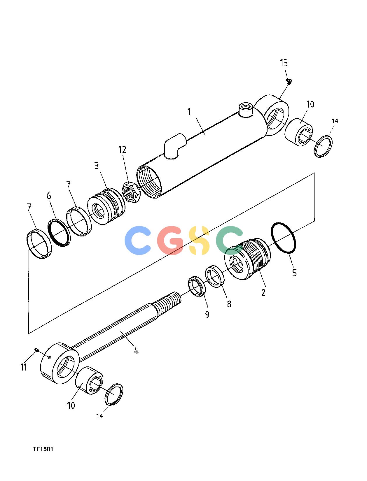 约翰迪尔零件查询758 ATT - ATTACHMENTS ENGINE CYLINDER, FELLING DEVICE F056078 11 32.1 TF1581 [TF1581]EPC John Deere online