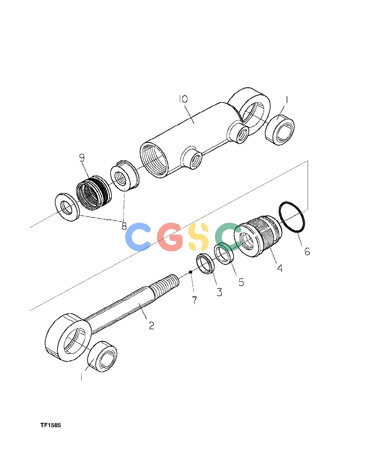 约翰迪尔零件查询758 ATT - ATTACHMENTS ENGINE CYLINDER, MEASURING WHEEL F056078 11 34.1 TF1585 [TF1585]EPC John Deere online