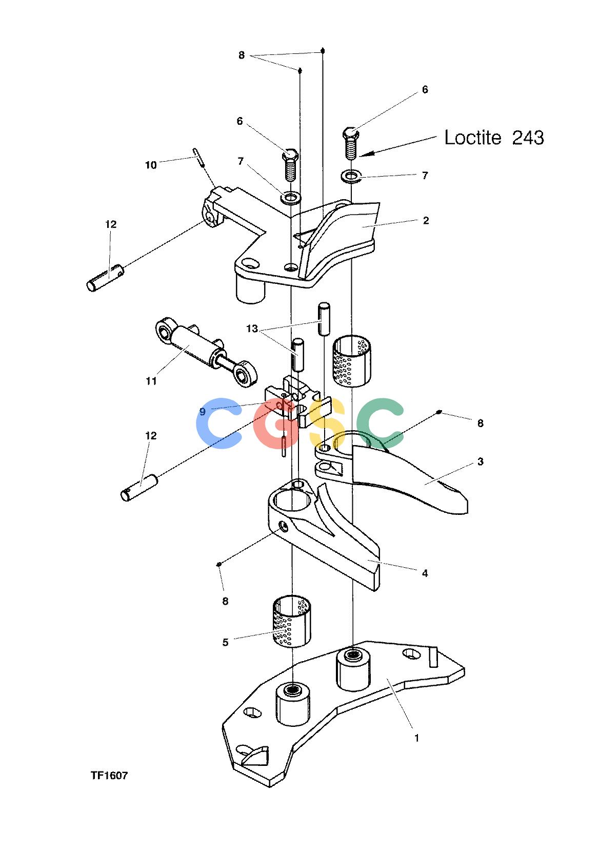 约翰迪尔零件查询758 ATT - ATTACHMENTS ENGINE FRONT KNIVES, MOVING F056078 11 74 TF1607 [TF1607]EPC John Deere online