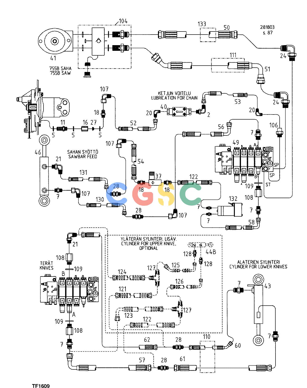 约翰迪尔零件查询755B ATT - ATTACHMENTS ENGINE HYDRAULIC MOUNTING F042138 11 46.4 TF1609 [TF1609]EPC John Deere online