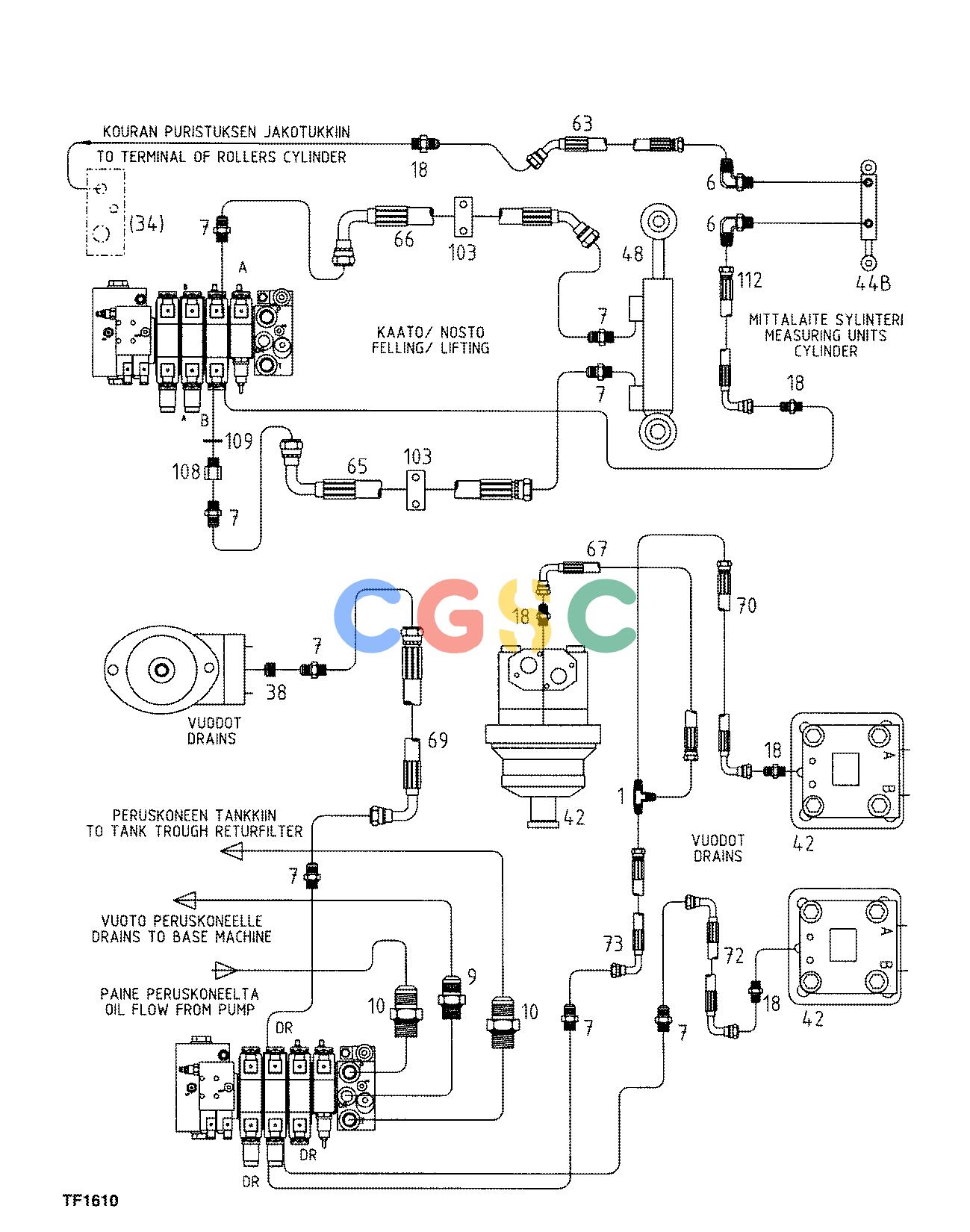 约翰迪尔零件查询755B ATT - ATTACHMENTS ENGINE HYDRAULIC MOUNTING F042138 11 48.4 TF1610 [TF1610]EPC John Deere online