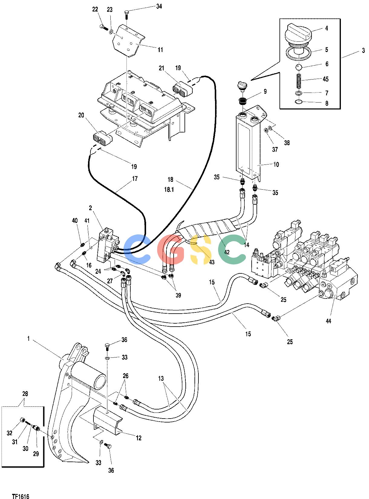 约翰迪尔零件查询762C ATT - ATTACHMENTS ENGINE PAINT MARKING DEVICE F048250 11 62.2 TF1616 [TF1616]EPC John Deere online