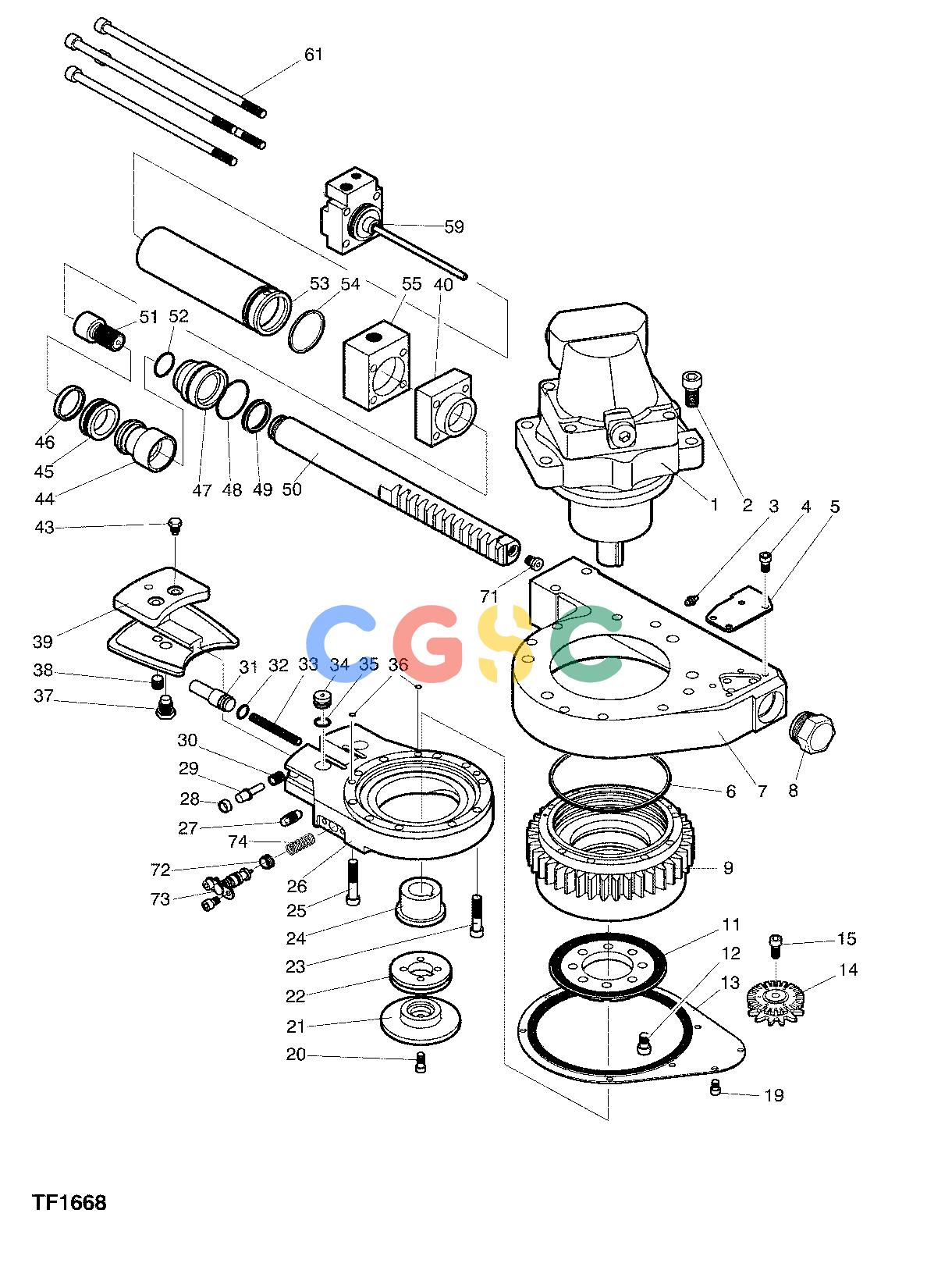 约翰迪尔零件查询758 HD - ATTACHMENTS ENGINE SAW UNIT F059285 12 2 TF1668-1 [TF1668-1]EPC John Deere online