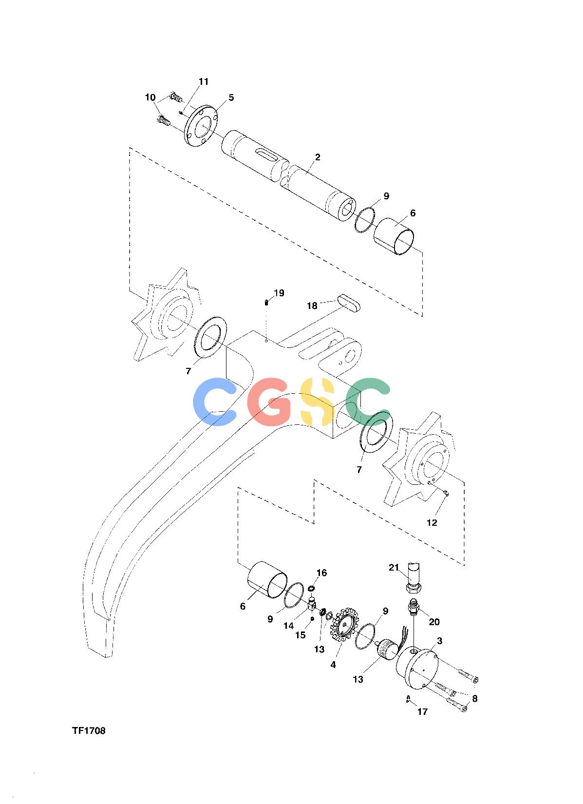 约翰迪尔零件查询758 HD - ATTACHMENTS ENGINE DIAMETER MEASURING F059285 11 20 TF1708 [TF1708]EPC John Deere online