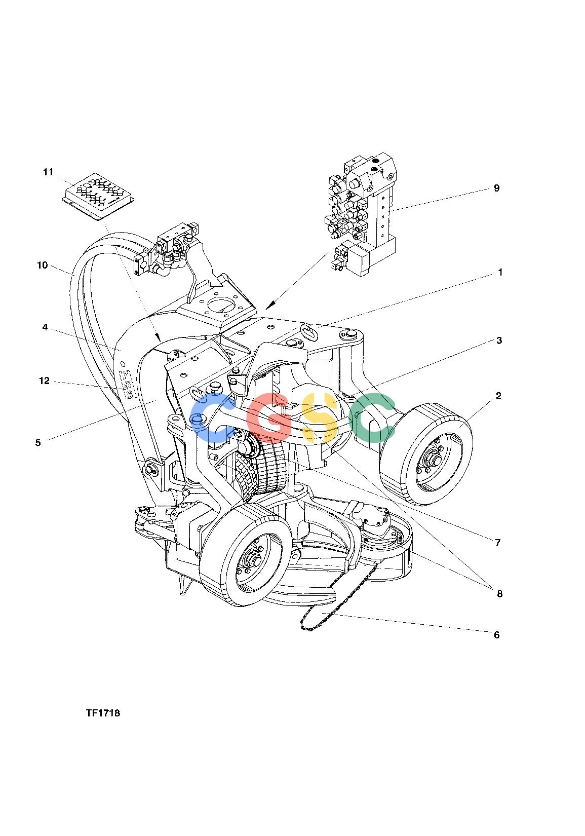 约翰迪尔零件查询758 HD - ATTACHMENTS ENGINE MAIN PARTS F059285 11 2 TF1718 [TF1718]EPC John Deere online