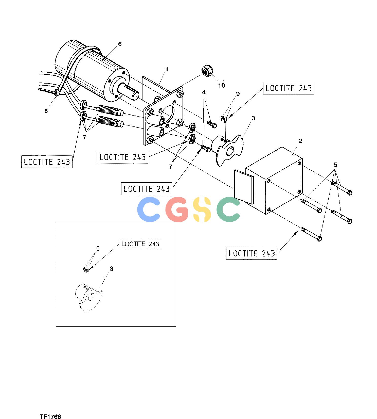 约翰迪尔零件查询758 HD - ATTACHMENTS ENGINE SAW SENSOR F059285 11 22 TF1766 [TF1766]EPC John Deere online