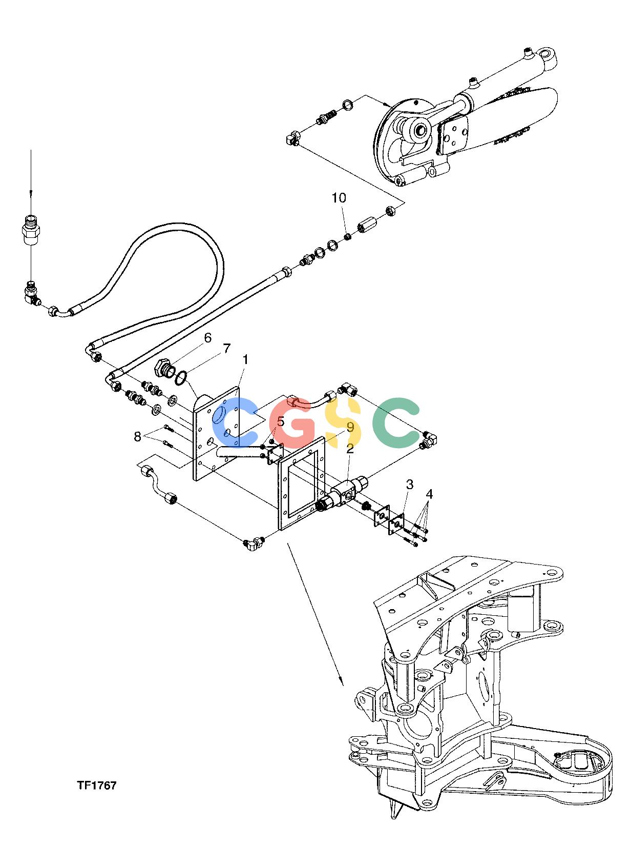约翰迪尔零件查询758 HD - ATTACHMENTS ENGINE SAW LUBRICATING DEVICE F059285 11 24 TF1767 [TF1767]EPC John Deere online