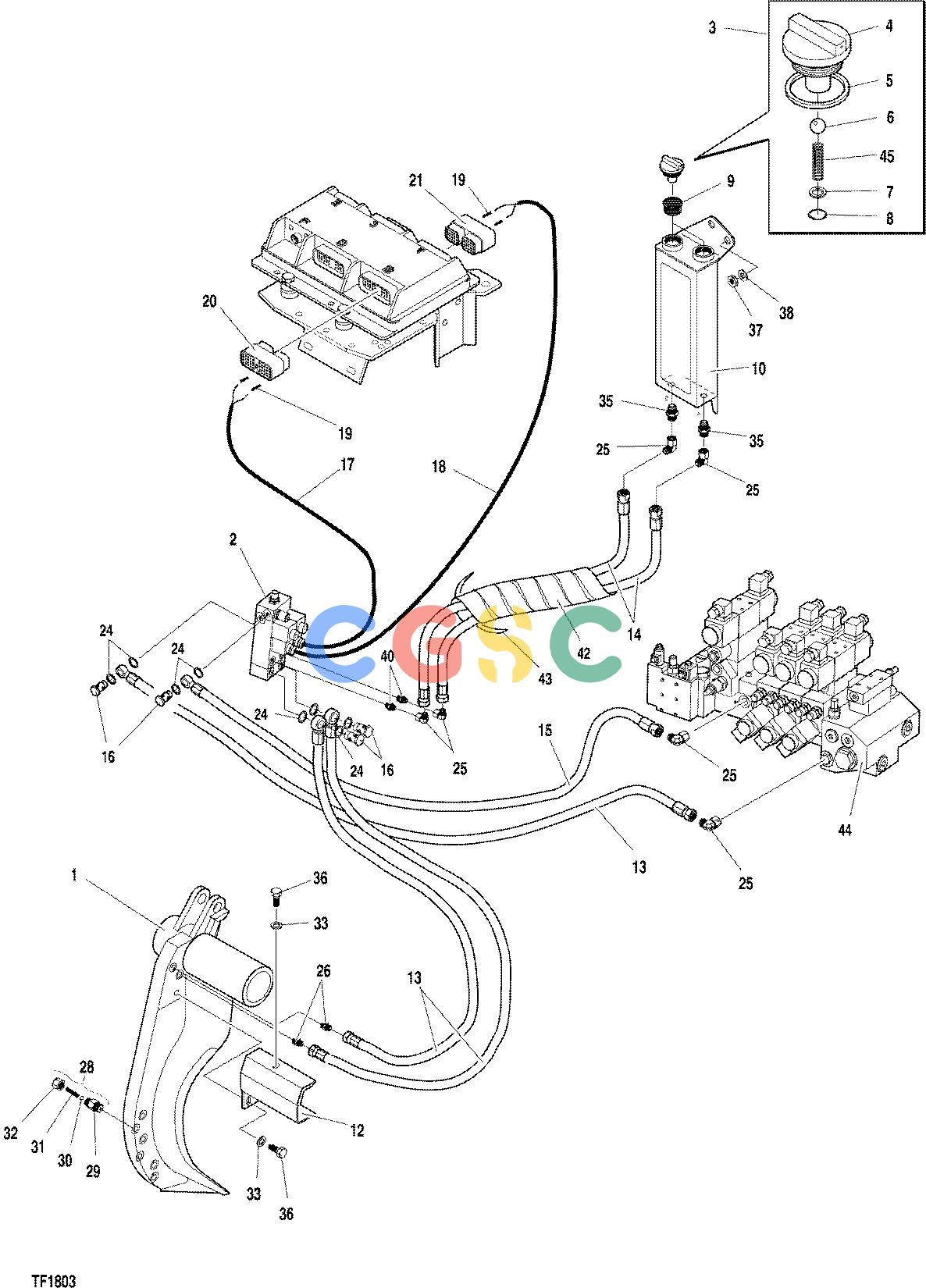 约翰迪尔零件查询746C ATT - ATTACHMENTS ENGINE PAINT MARKING DEVICE F048249 11 64.2 TF1803 [TF1803]EPC John Deere online