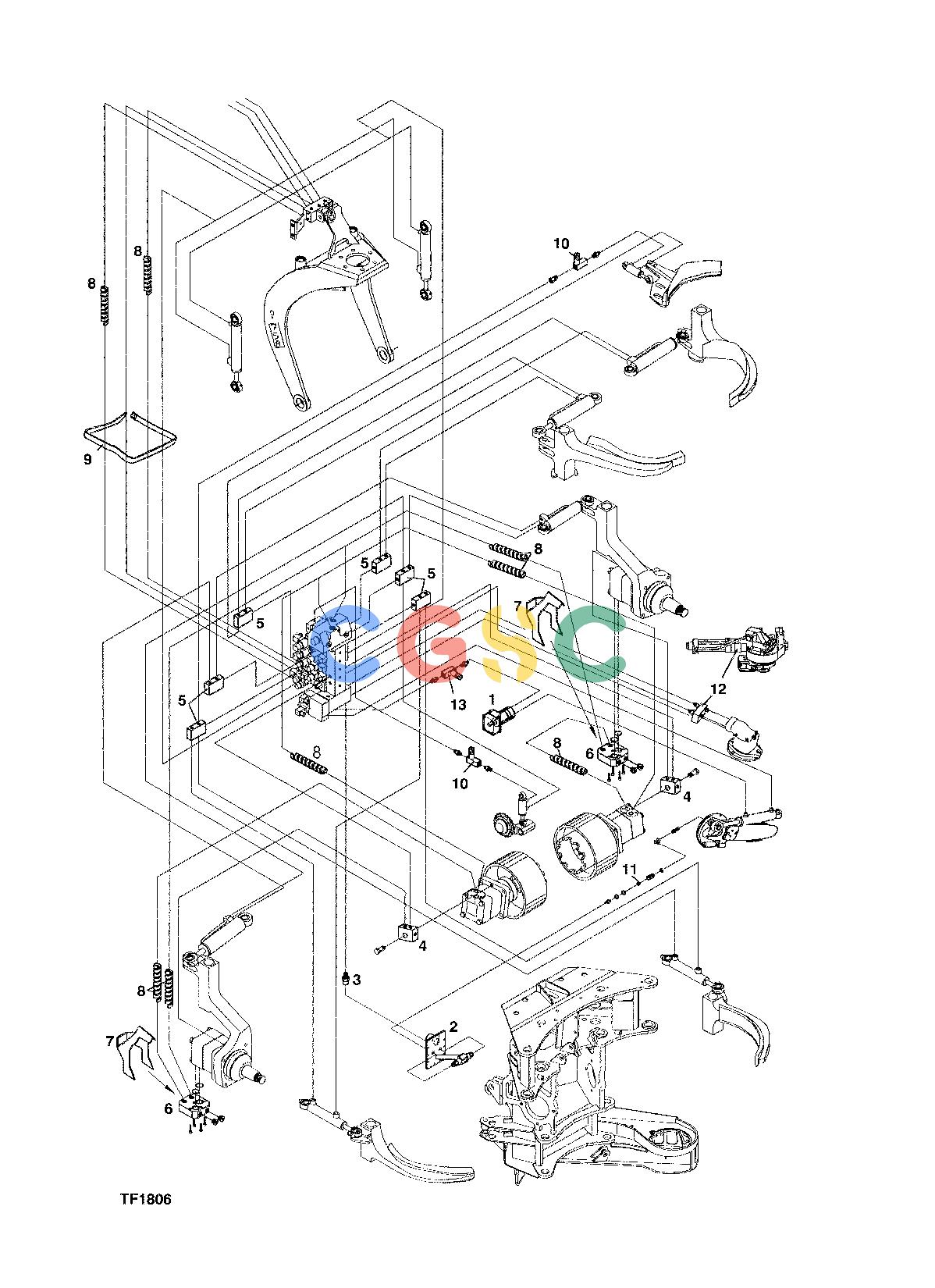 约翰迪尔零件查询758 HD - ATTACHMENTS ENGINE HYDRAULIC COMPONENTS F059285 11 48 TF1806 [TF1806]EPC John Deere online