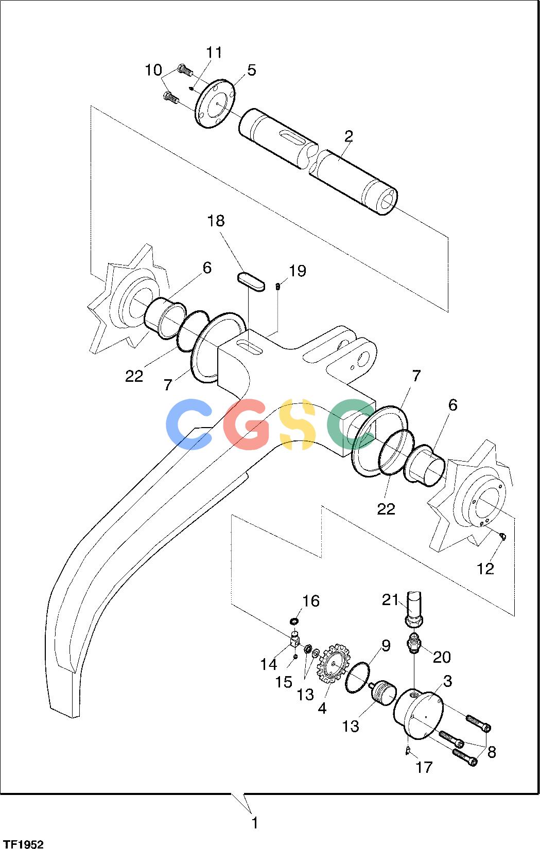 约翰迪尔零件查询745 ATT - ATTACHMENTS ENGINE DIAMETER MEASURING F045006 11 14.1 TF1952 [TF1952]EPC John Deere online