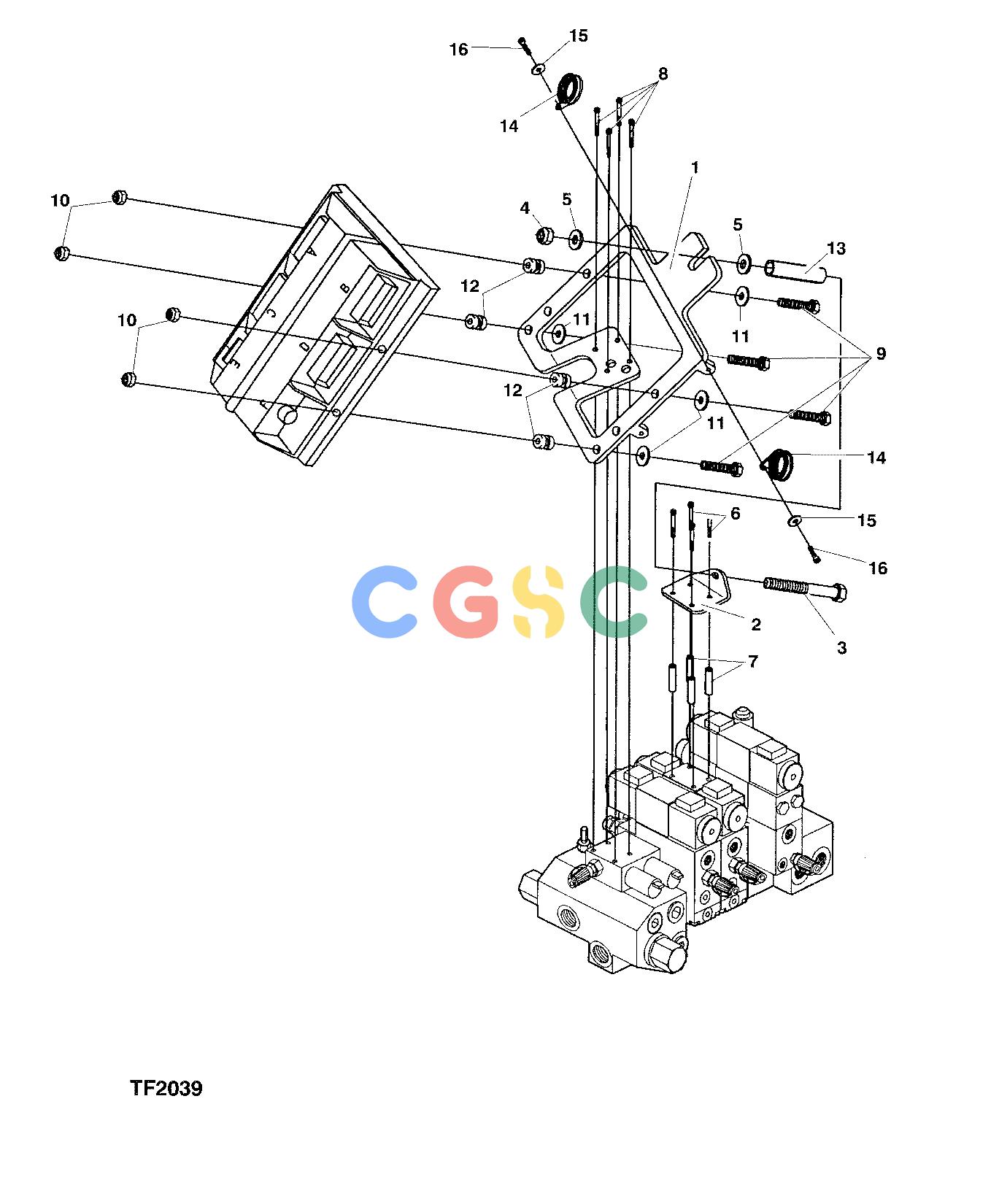 约翰迪尔零件查询758 ATT - ATTACHMENTS ENGINE ELECTRICAL BOX MOUNTING F056078 11 106 TF2039 [TF2039]EPC John Deere online