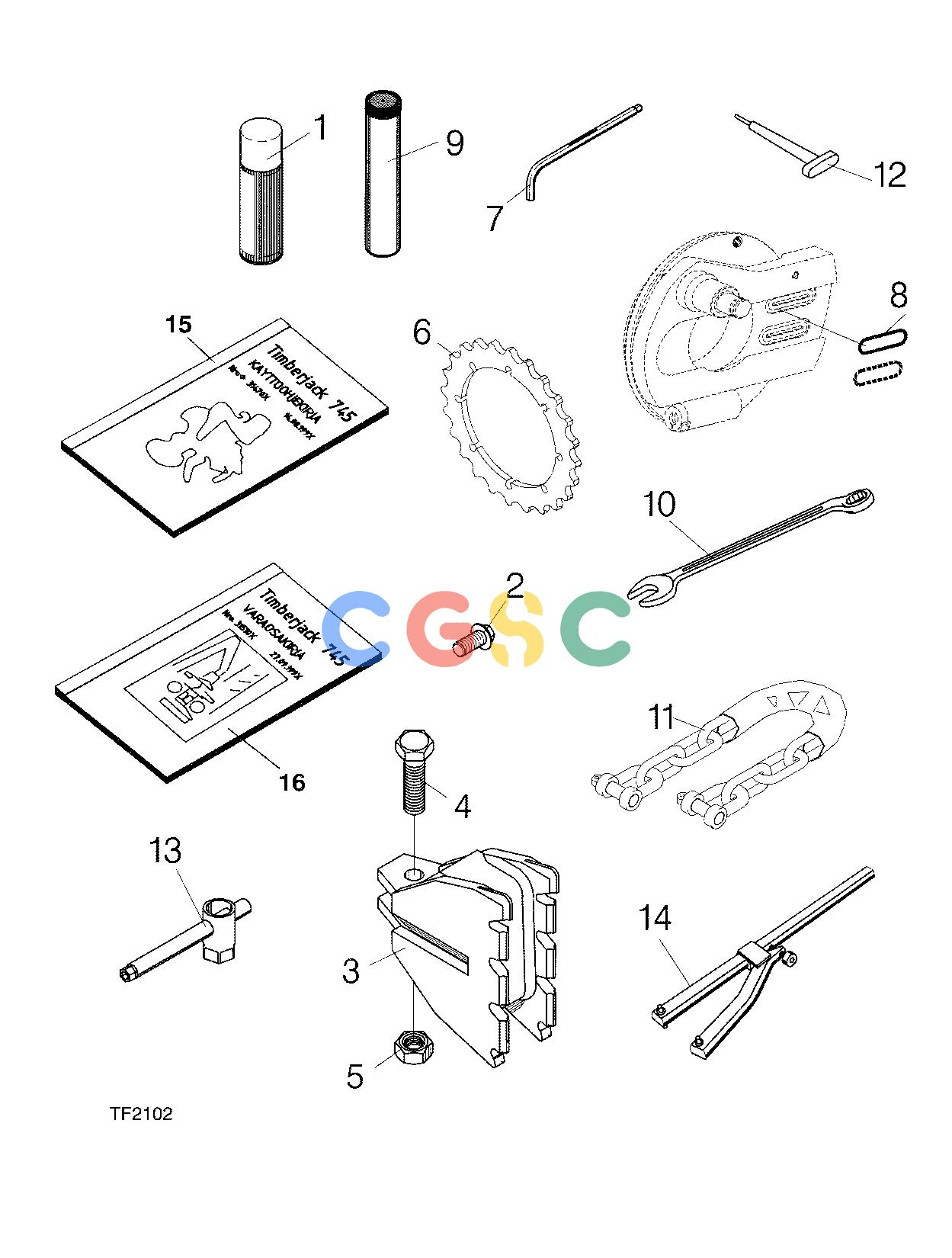 约翰迪尔零件查询745 ATT - ATTACHMENTS ENGINE TOOLS F045006 11 72 TF2102 [TF2102]EPC John Deere online