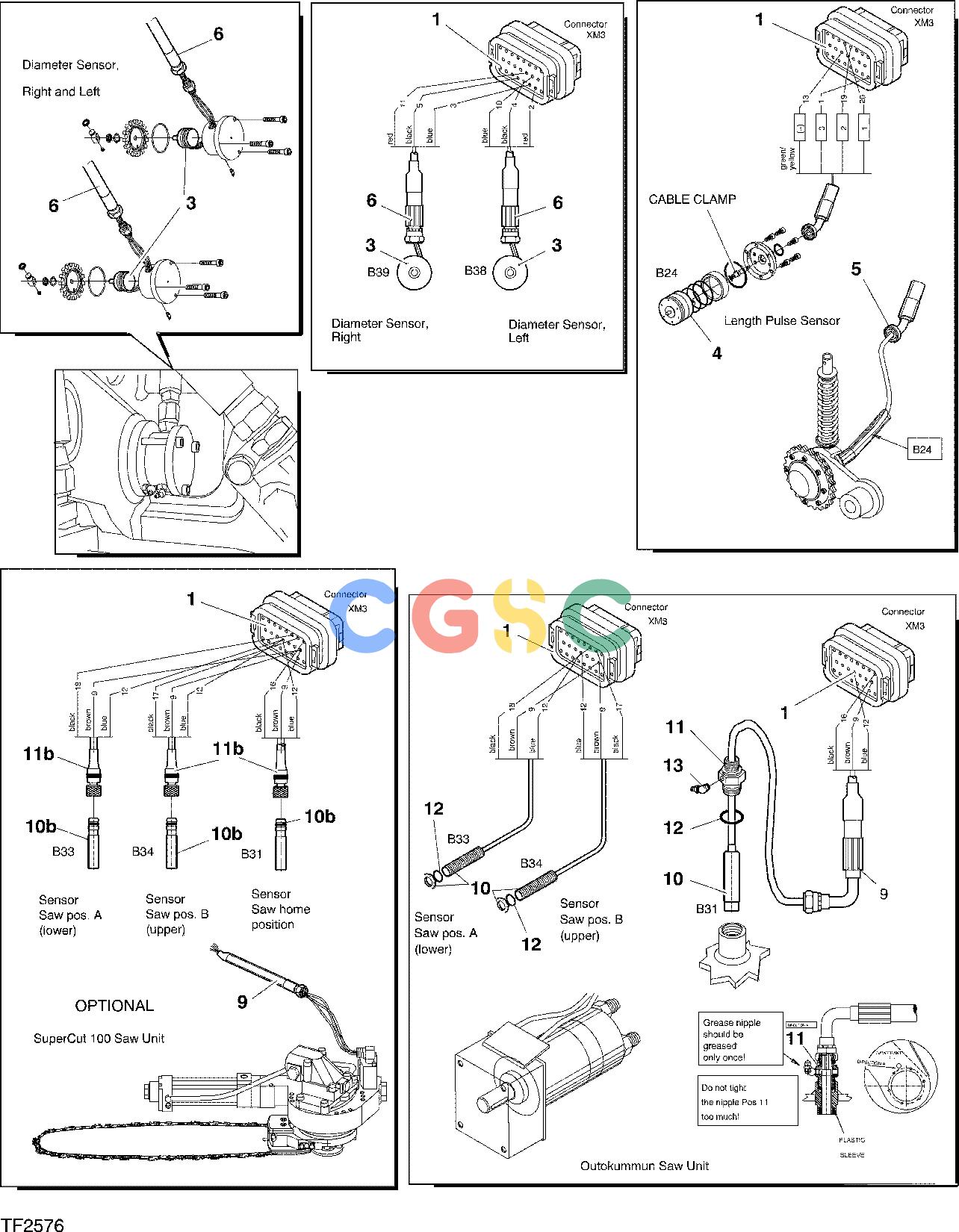 约翰迪尔零件查询745 ATT - ATTACHMENTS ENGINE ELECTRICAL MOUNTING, TM10, SENSORS F045006 11 62.6 TF2576 [TF2576]EPC John Deere online