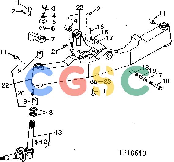 约翰迪尔零件查询310A - BACKHOE, LOADER FRONT AXLE, SPINDLE, AND KNUCKLE ASSEMBLY [01B09]EPC John Deere online