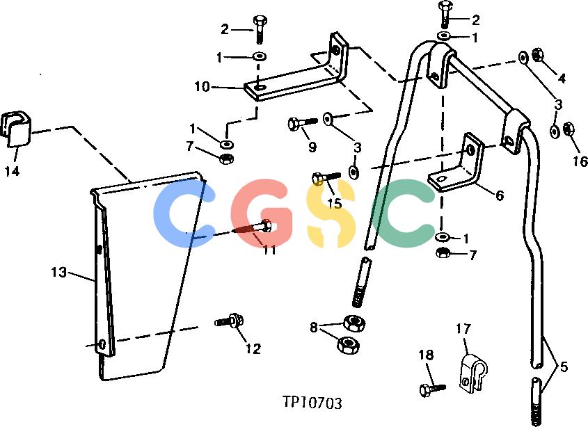 约翰迪尔零件查询410B - BACKHOE, LOADER LEFT-HAND COWL SUPPORT AND COVER [02G21]EPC John Deere online