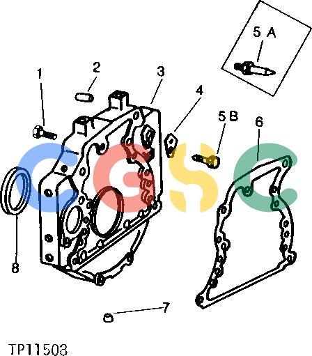 约翰迪尔零件查询410 - BACKHOE, LOADER FLYWHEEL HOUSING [01B12]EPC John Deere online
