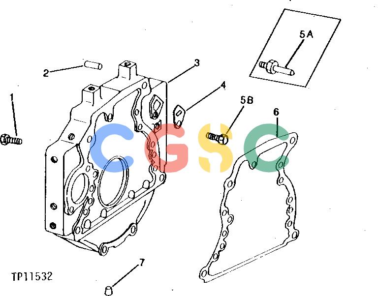 约翰迪尔零件查询302A - BACKHOE, LOADER FLYWHEEL HOUSING [01C05]EPC John Deere online
