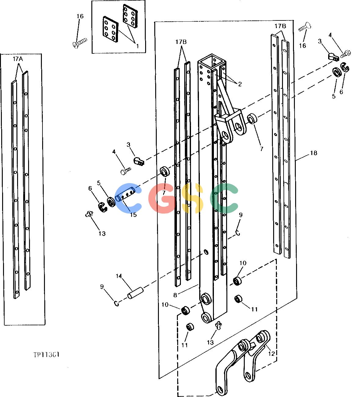 约翰迪尔零件查询310 - BACKHOE, LOADER BACKHOE EXTENDIBLE DIPPERSTICK EXTENSION [02G08]EPC John Deere online