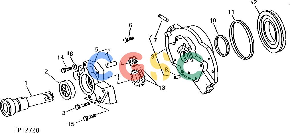 约翰迪尔零件查询410 - BACKHOE, LOADER REVERSER BRAKE HOUSING AND PISTON [01F02]EPC John Deere online