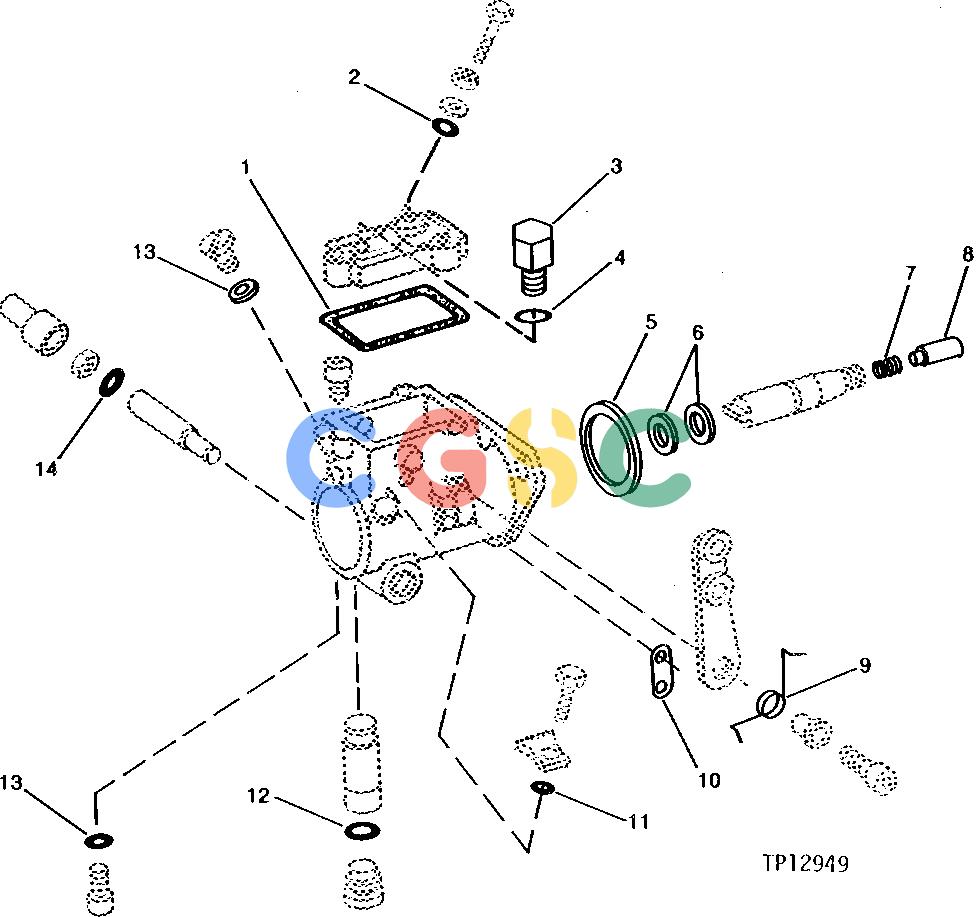 约翰迪尔零件查询300B - BACKHOE, LOADER FUEL INJECTION PUMP REPLACEMENT PARTS (ROOSA-MASTER DB23314464) (ENGINE SERIAL NO. 127776- ) [0EPC John Deere online