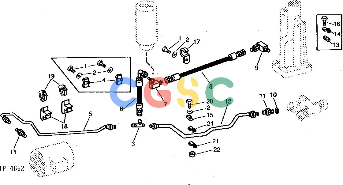 约翰迪尔零件查询302A - BACKHOE, LOADER HYDRAULIC PUMP FRONT OIL PRESSURE LINES [01H14]EPC John Deere online