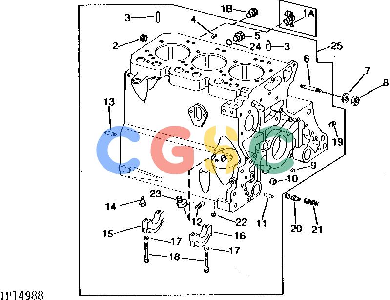 约翰迪尔零件查询302A - BACKHOE, LOADER CYLINDER BLOCK [01B03]EPC John Deere online
