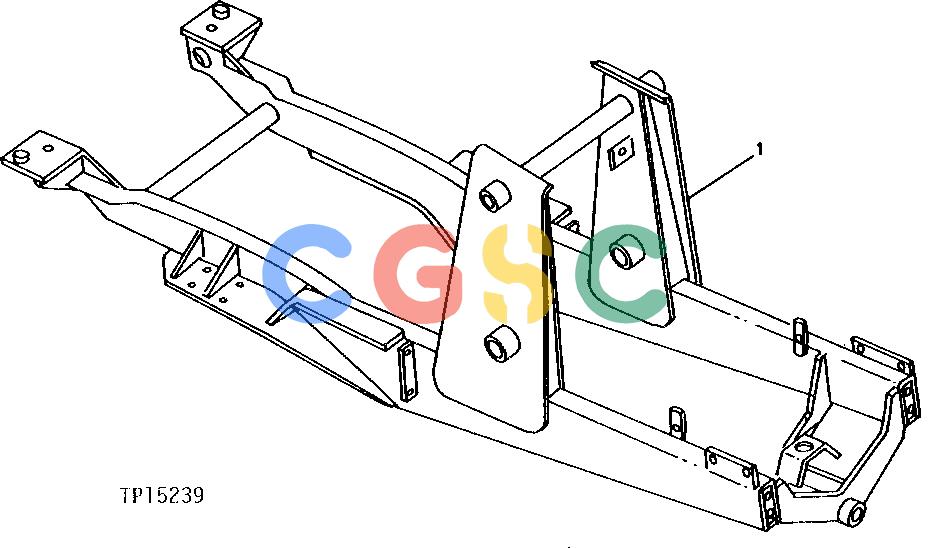 约翰迪尔零件查询315CH - BACKHOE, LOADER MAIN FRAME [01H09]EPC John Deere online