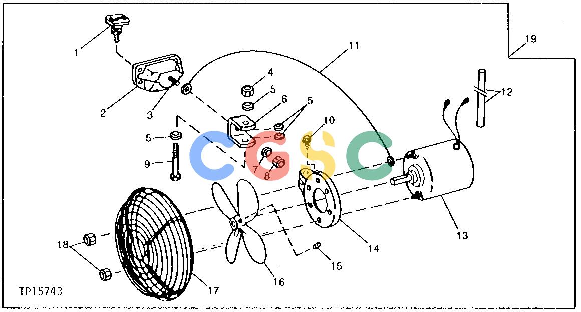 约翰迪尔零件查询410 - BACKHOE, LOADER REPLACEMENT DEFROSTER FAN [02D20]EPC John Deere online