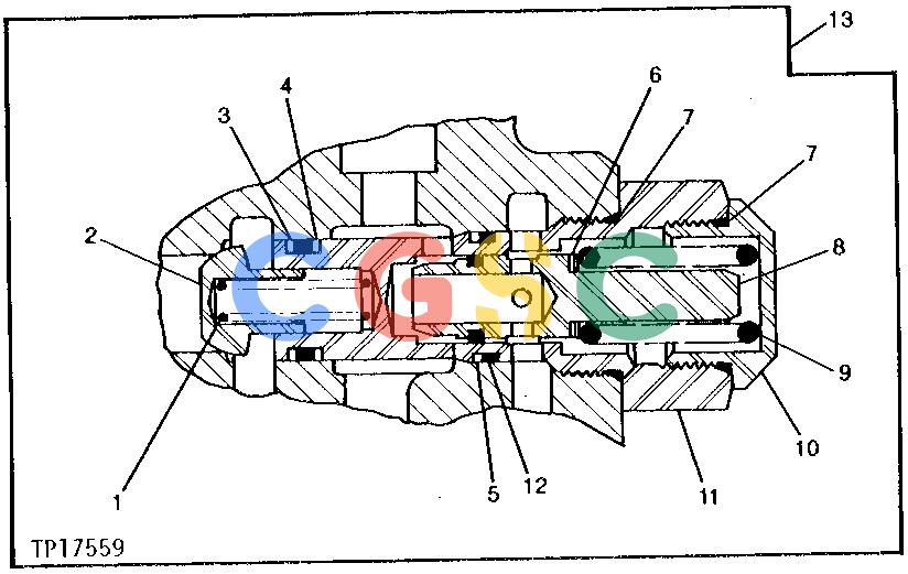 约翰迪尔零件查询210C - BACKHOE, LOADER Relief Valves (Lift Section) ( - 196336)EPC John Deere online
