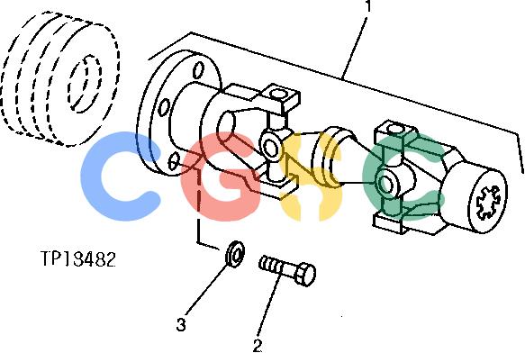 约翰迪尔零件查询315CH - BACKHOE, LOADER HYDRAULIC PUMP DRIVE [01K14]EPC John Deere online