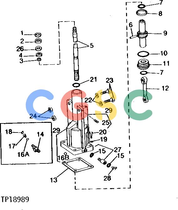 约翰迪尔零件查询401C - BACKHOE, LOADER POWER STEERING VALVE HOUSING AND SHAFT [01G03]EPC John Deere online