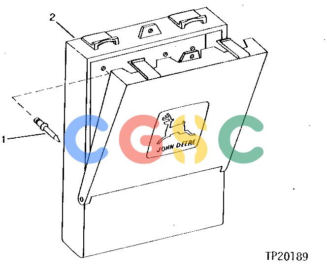 约翰迪尔零件查询410C - BACKHOE, LOADER MANUAL HOLDER (WITH ROPS) [03F15]EPC John Deere online
