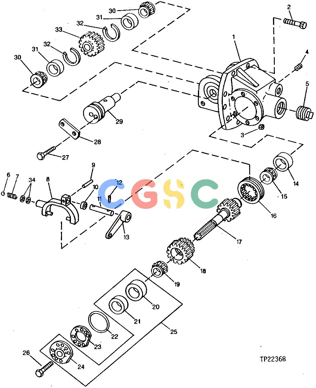 约翰迪尔零件查询315CH - BACKHOE, LOADER TRANSFER CASE ASSEMBLY (MECHANICAL FRONT WHEEL DRIVE) [01D01]EPC John Deere online