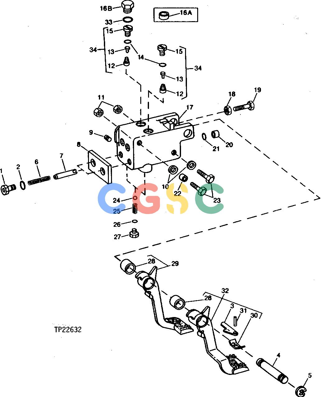 约翰迪尔零件查询410C - BACKHOE, LOADER BRAKE VALVE AND PEDALS [02H08]EPC John Deere online