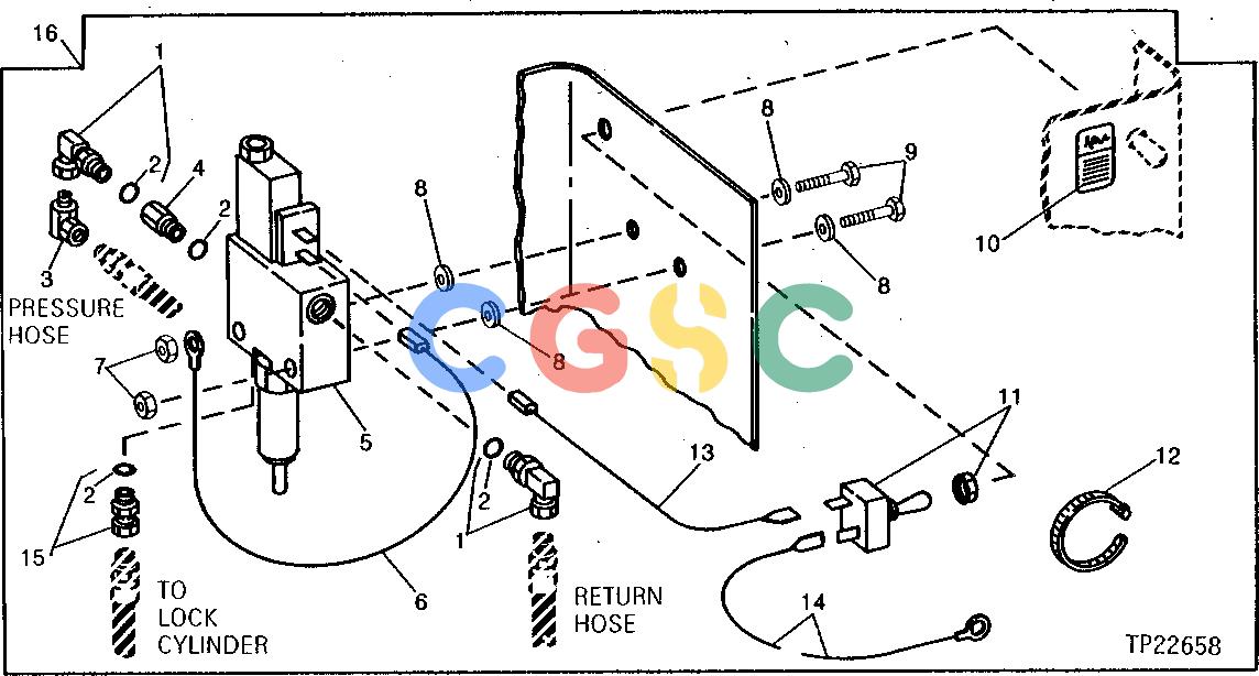 约翰迪尔零件查询9500 - BACKHOE REPLACEMENT LOCKING VALVE [B18]EPC John Deere online