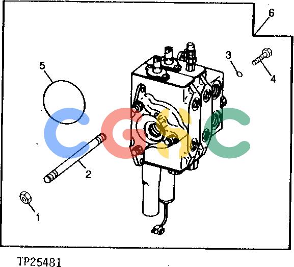 约翰迪尔零件查询315CH - BACKHOE, LOADER LOADER CONTROL VALVE (HUSCO) [02B17]EPC John Deere online
