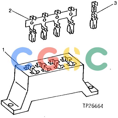 约翰迪尔零件查询315CH - BACKHOE, LOADER STACKABLE AUTO FUSE HOLDER AND TERMINALS (PACK-CON III) [01H05]EPC John Deere online