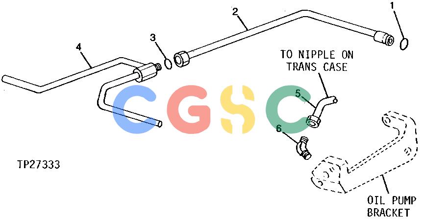 约翰迪尔零件查询315CH - BACKHOE, LOADER TRANSMISSION BRAKE OIL LINES AND FITTINGS (SERIAL NO. 761934- ) [01D19]EPC John Deere online