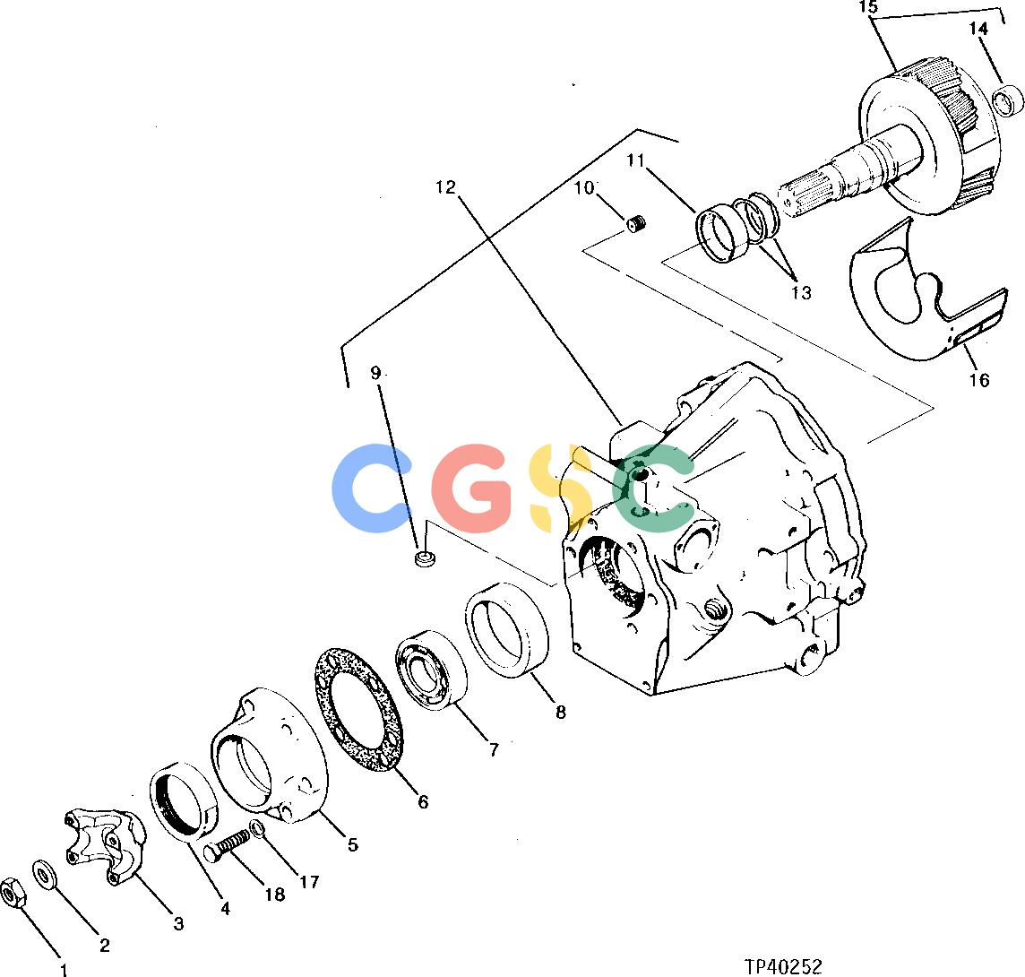 约翰迪尔零件查询315CH - BACKHOE, LOADER REVERSER CARRIER ASSEMBLY [01D05]EPC John Deere online