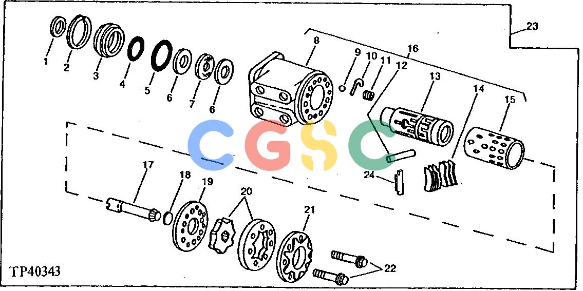 约翰迪尔零件查询310A - BACKHOE, LOADER POWER STEERING VALVE (310A SERIAL NO. -292510) [01H05]EPC John Deere online