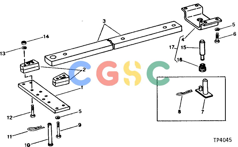 约翰迪尔零件查询302A - BACKHOE, LOADER SWINGING DRAWBAR ASSEMBLY [01J09]EPC John Deere online